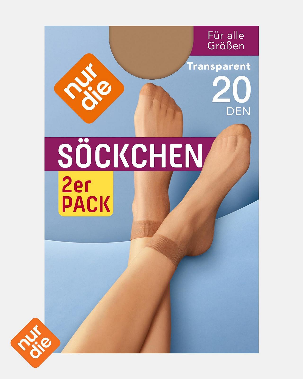 Носки Nur Die 20 Den Прозрачный Нейлон Матовый Широкий Комфортный Пояс Женские (2 пары), фото №6