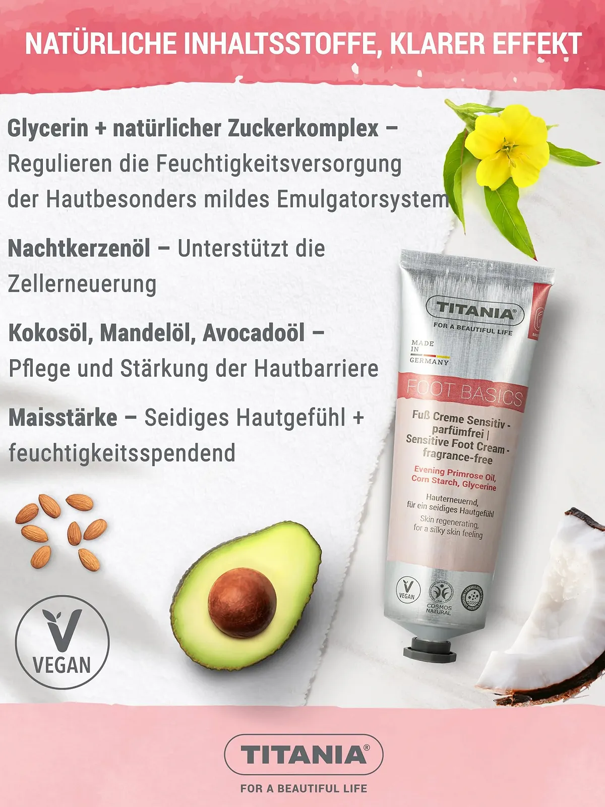 Крем для ног TITANIA Sensitive для чувствительной кожи 100 мл, фото №6