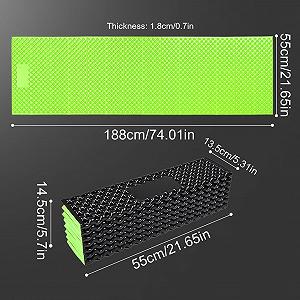 Коврик Camping Sleeping Mat IXPE Foam Легкий для кемпинга, широкий складной, устойчивый к влаге synthetic.ua - Фото 1