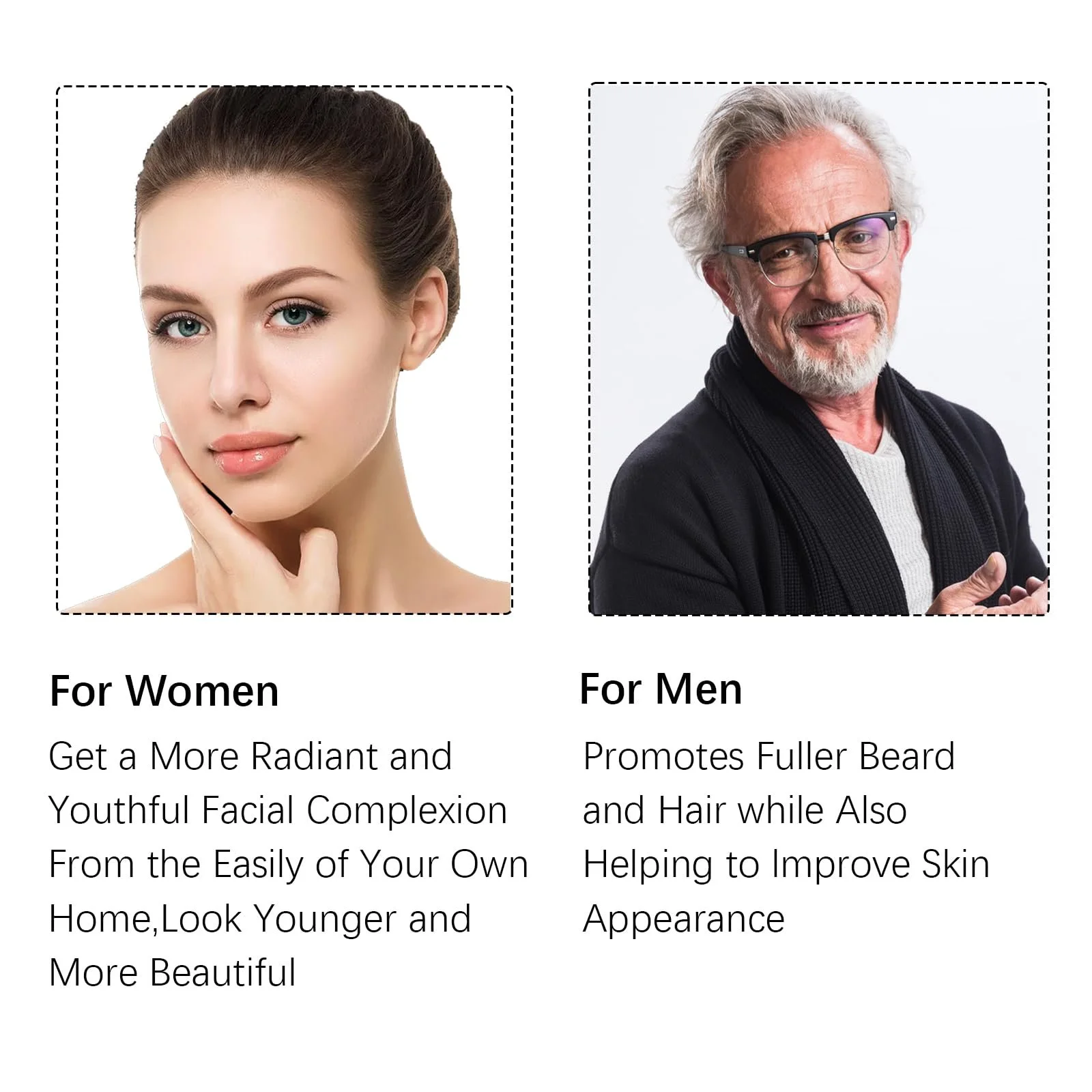 Ролик для бороди Salubohum для мікронідлінгу 0,5 мм, дерма-ролик з 540 мікроголками з нержавіючої сталі, фото №6