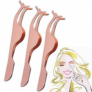 Інструмент Miss Gorgeous False Eyelash Applicator Pack of 3 Нержавіюча сталь Серебристий - Фото 1