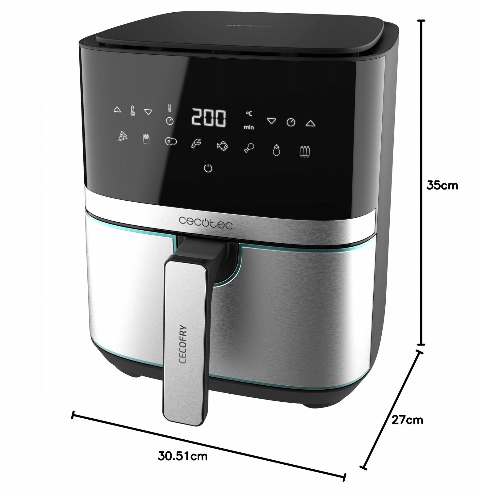 Мультипечь Cecotec Cecofry Full Inox 5500 Pro 5.5 Л 1700 Вт Stainless Steel, фото №12 Мультипечь Cecotec Cecofry Full Inox 5500 Pro 5.5 Л 1700 Вт Stainless Steel, фото №12