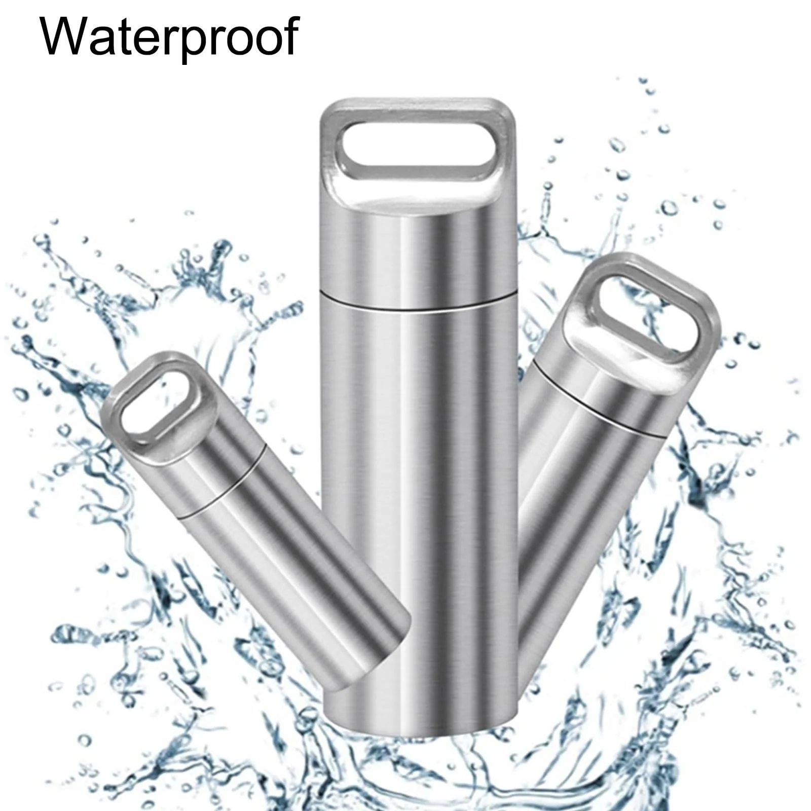 Футляр для таблеток TONYFY Портативний водонепроникний, титановий сплав, матовий M, фото №3