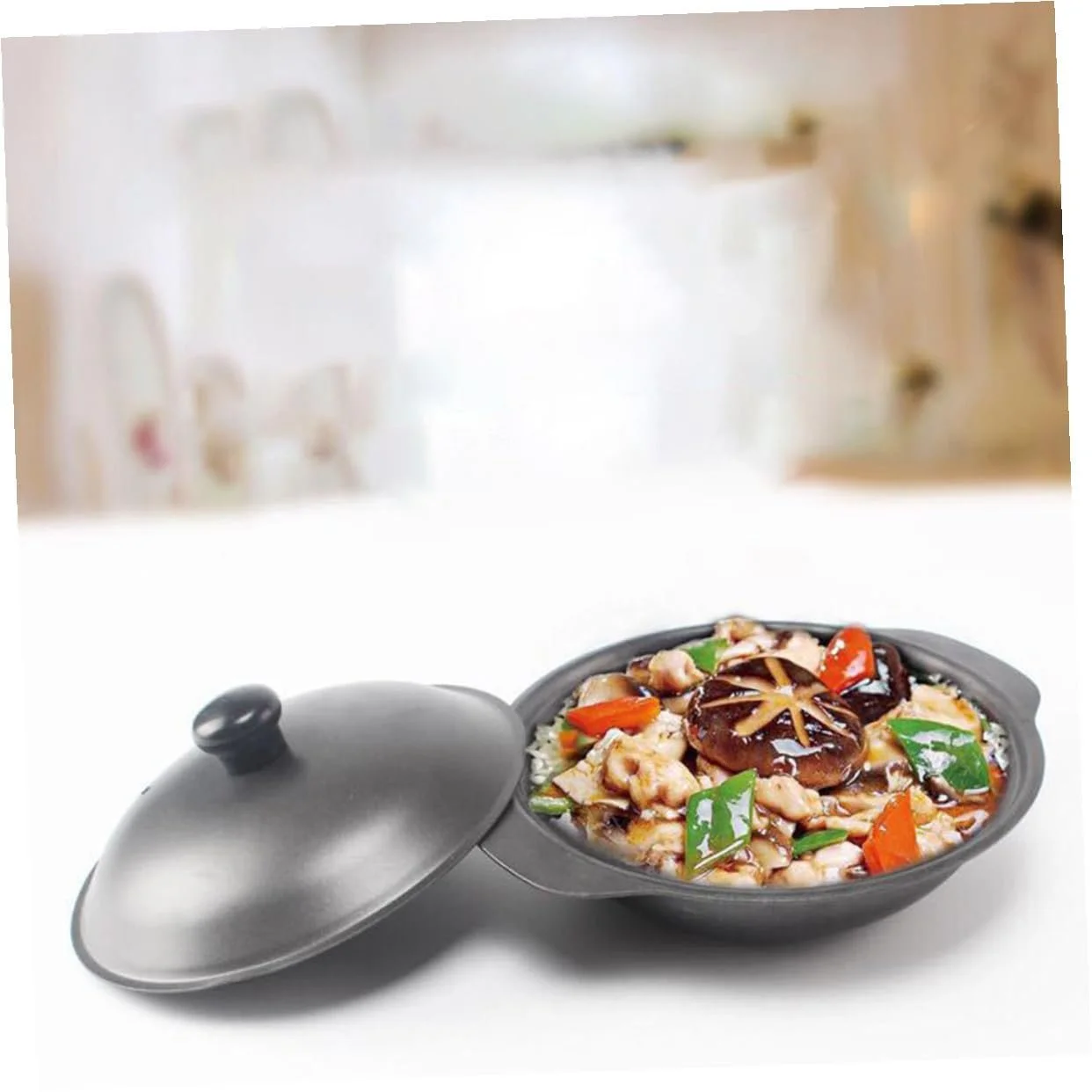 Кастрюля Gatuida чугунная с крышкой термостойкая, фото №9