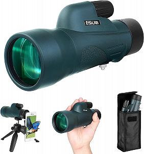 Монокуляр ESSLNB 12 x 50 BAK4 FMC с держателем для смартфона штативом водонепроницаемый для взрослых наблюдение за птицами охота кемпинг включает чехол - Фото 1
