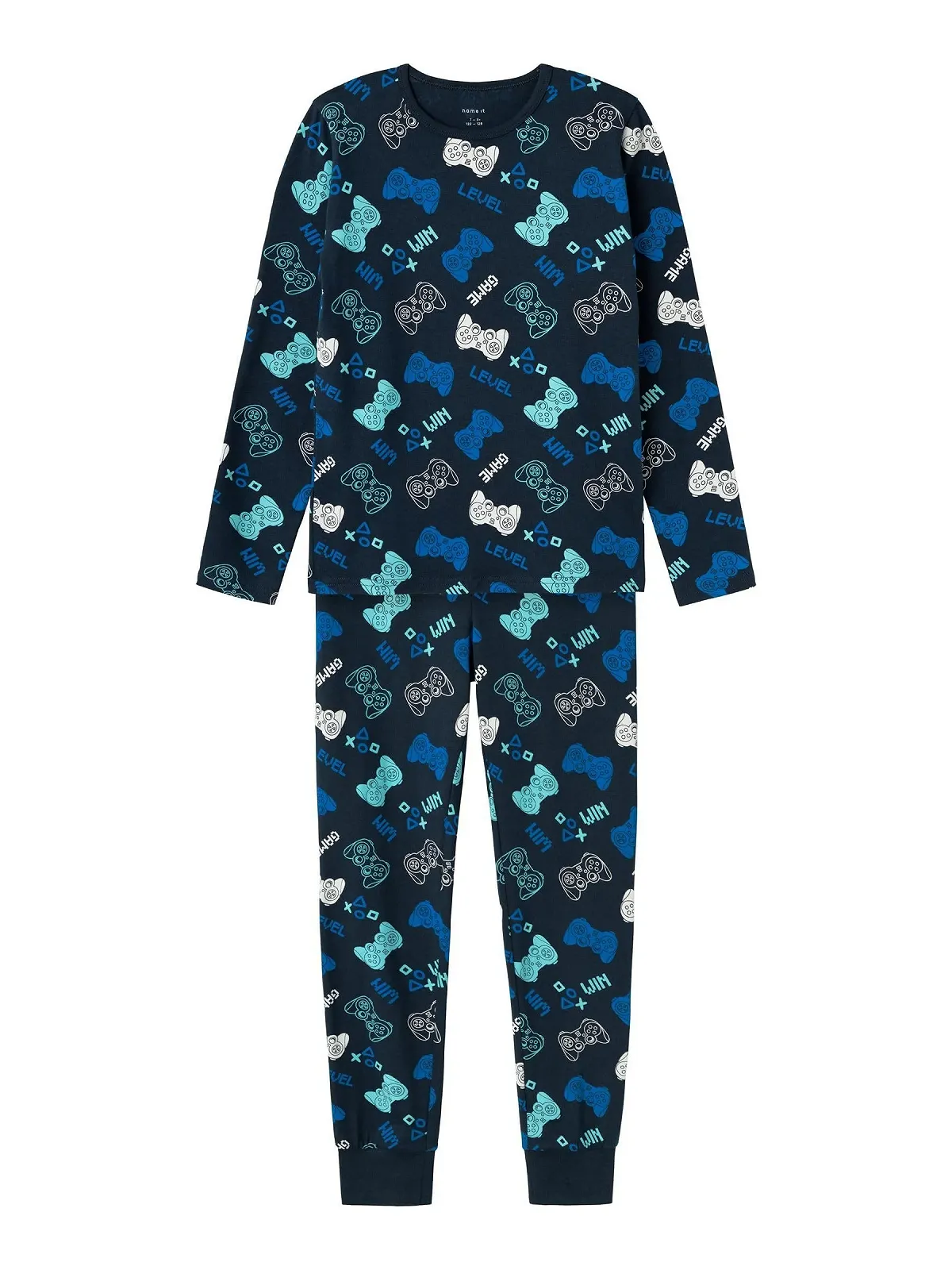 Піжама NAME IT Класична З довгими рукавами Малюнок Темно-синій 2 шт, фото №1