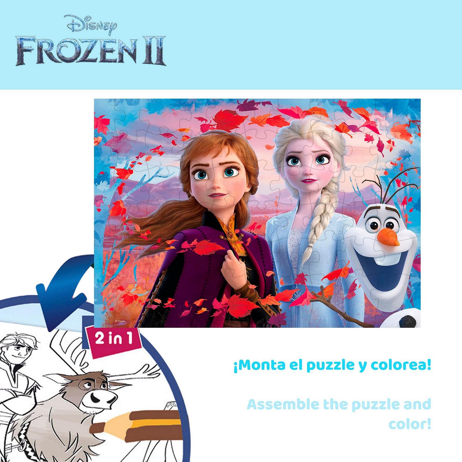 Пазл Disney Df Plus Frozen 60 деталей 50 x 35 см Разноцветный, фото №3 Пазл Disney Df Plus Frozen 60 деталей 50 x 35 см Разноцветный, фото №3