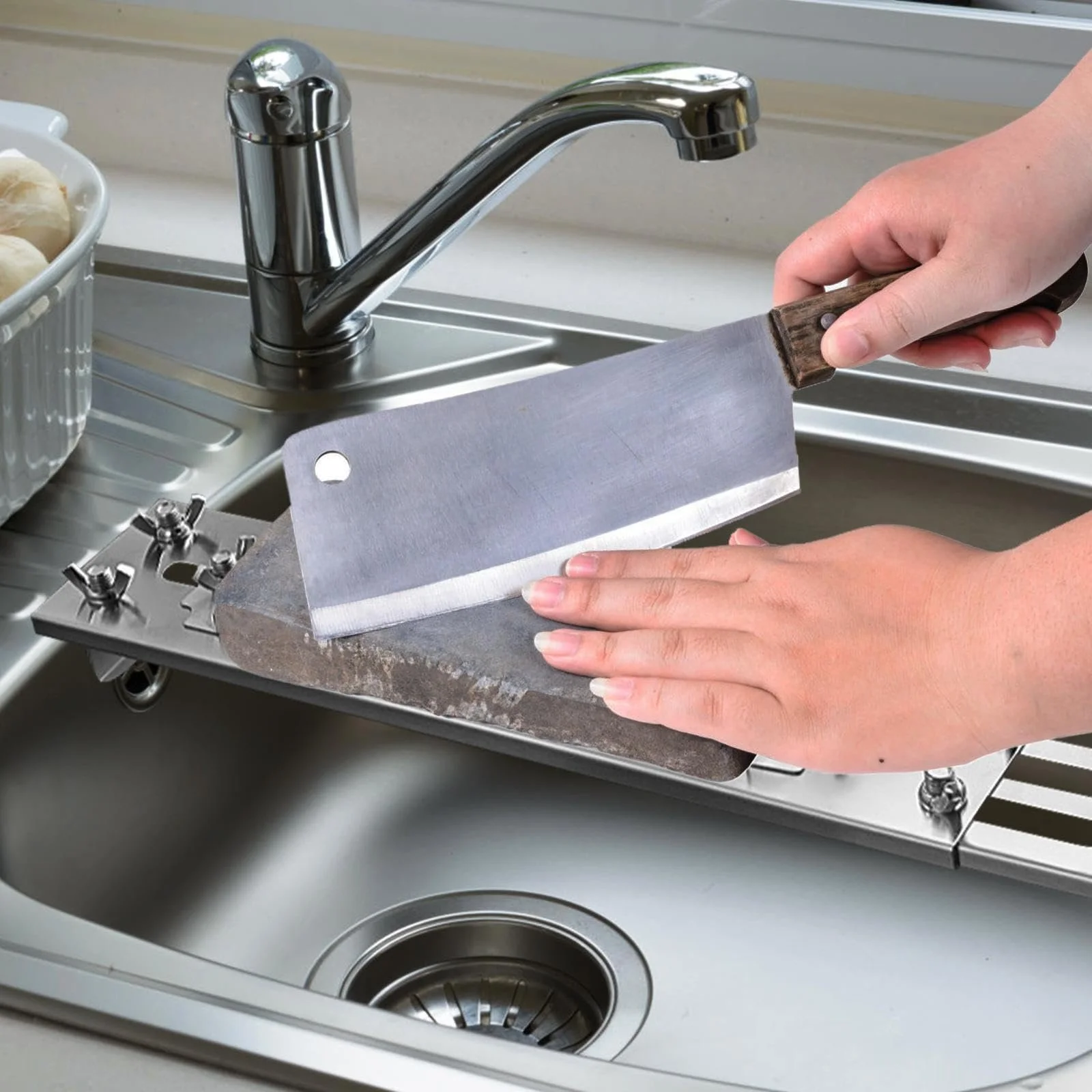 Тримач для точильного каменя Регульований Нержавіюча сталь, фото №4 Тримач для точильного каменя Регульований Нержавіюча сталь, фото №4