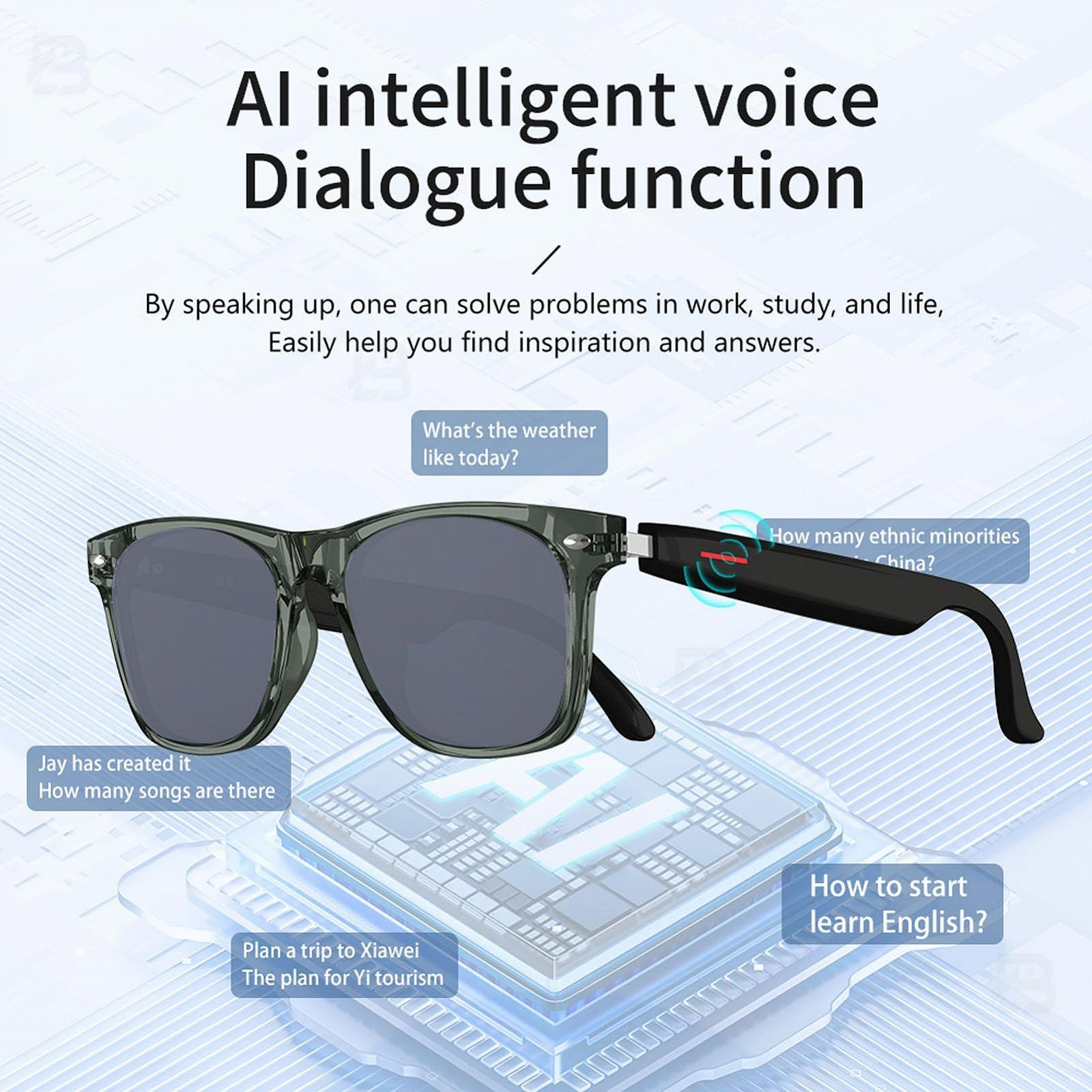 Умные очки KI-Smart, Перевод в реальном времени на 144 языках, Солнцезащитные, фото №3 Умные очки KI-Smart, Перевод в реальном времени на 144 языках, Солнцезащитные, фото №3