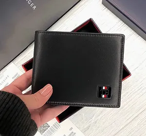 Шкіряний гаманець Tommy Hilfiger чоловіче портмоне Томмі Хілфігер - Фото 1