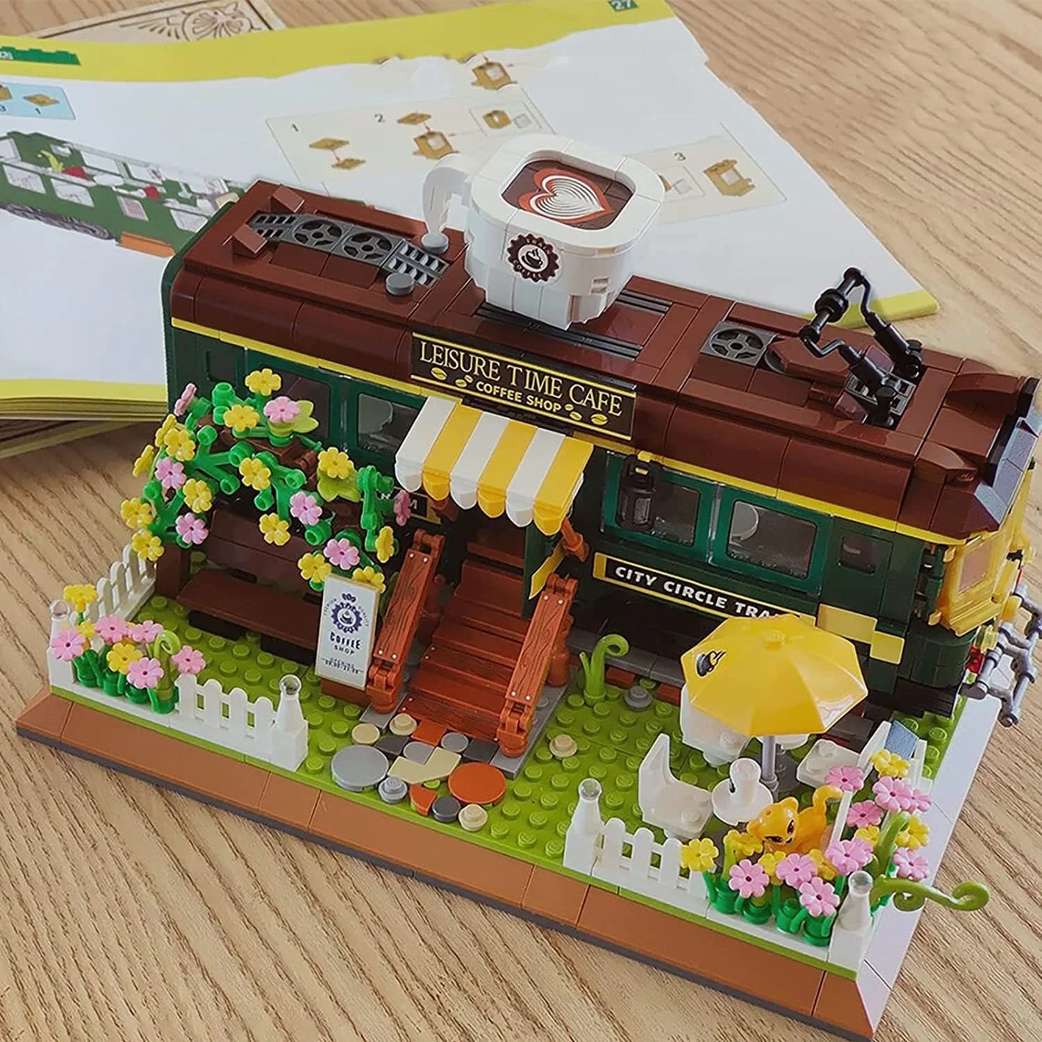 Конструктор Кафе Поезд AKOGD Модель Здания, фото №3 Конструктор Кафе Поезд AKOGD Модель Здания, фото №3