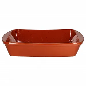 Форма для запікання MamboCat 1 L 28.5 x 19 x 5.5 см глиняна глазурована коричнева synthetic.ua - Фото 1