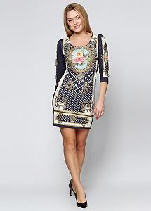 Платье Elisabetta Franchi 40 Комбинированный (BG-31854-DRESS_Mix) - Фото 1