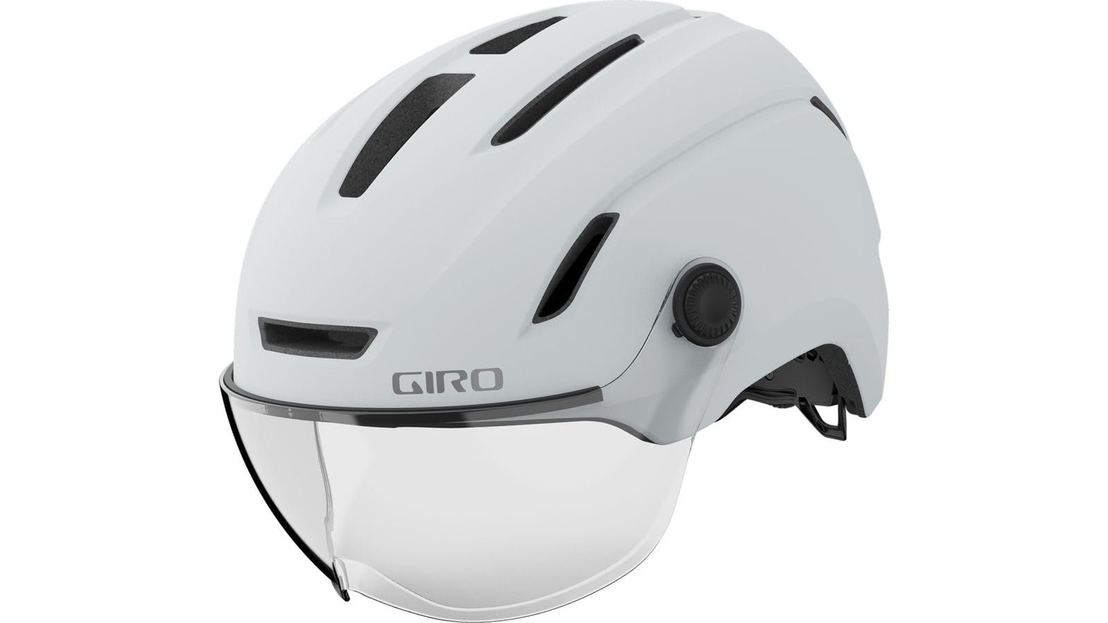 Шлем велосипедный городской Giro Evoke LED MIPS Matt Chalk Grey 2024, фото №1