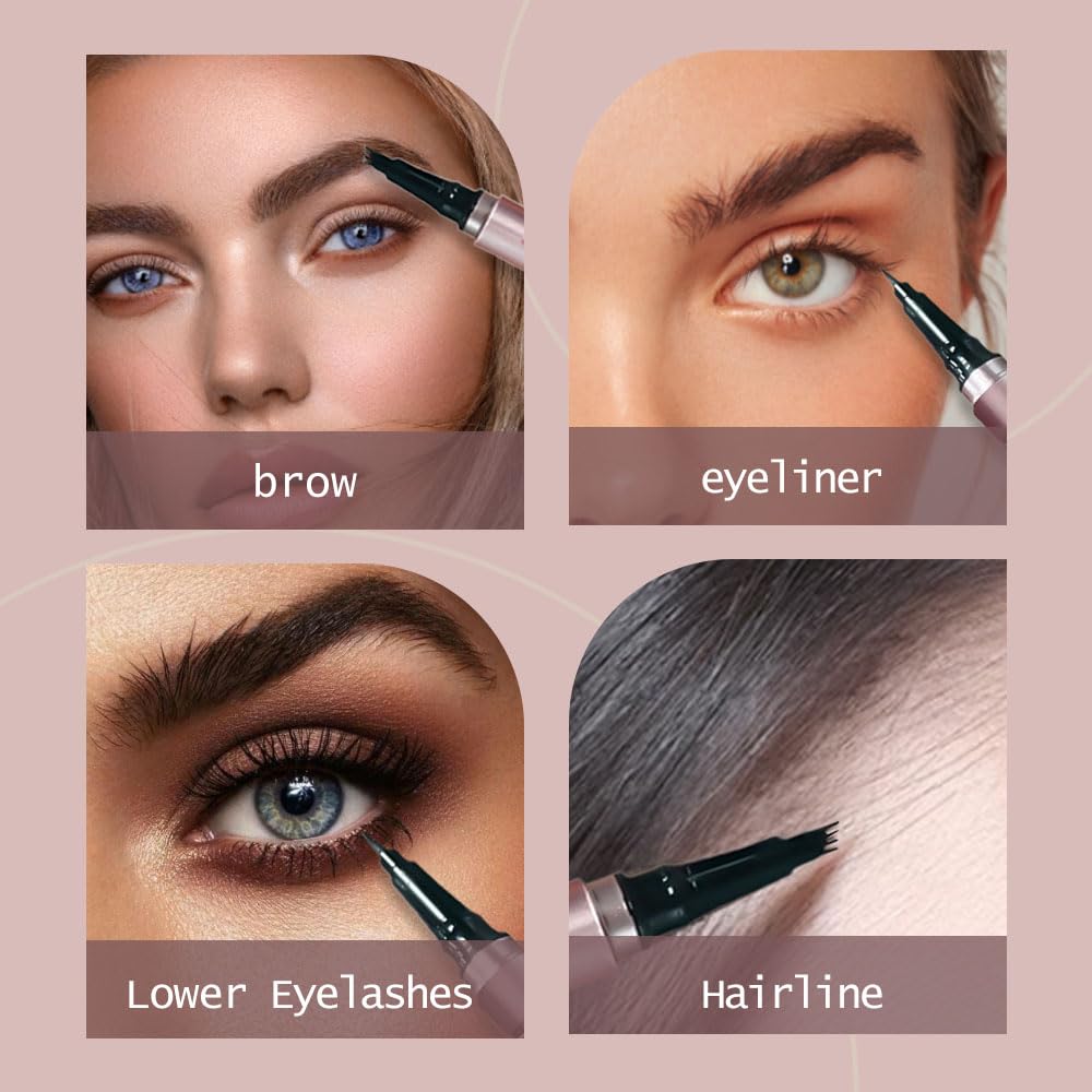 Олівець для брів 3D 4 Fork Tips Grey Brown, фото №4 Олівець для брів 3D 4 Fork Tips Grey Brown, фото №4