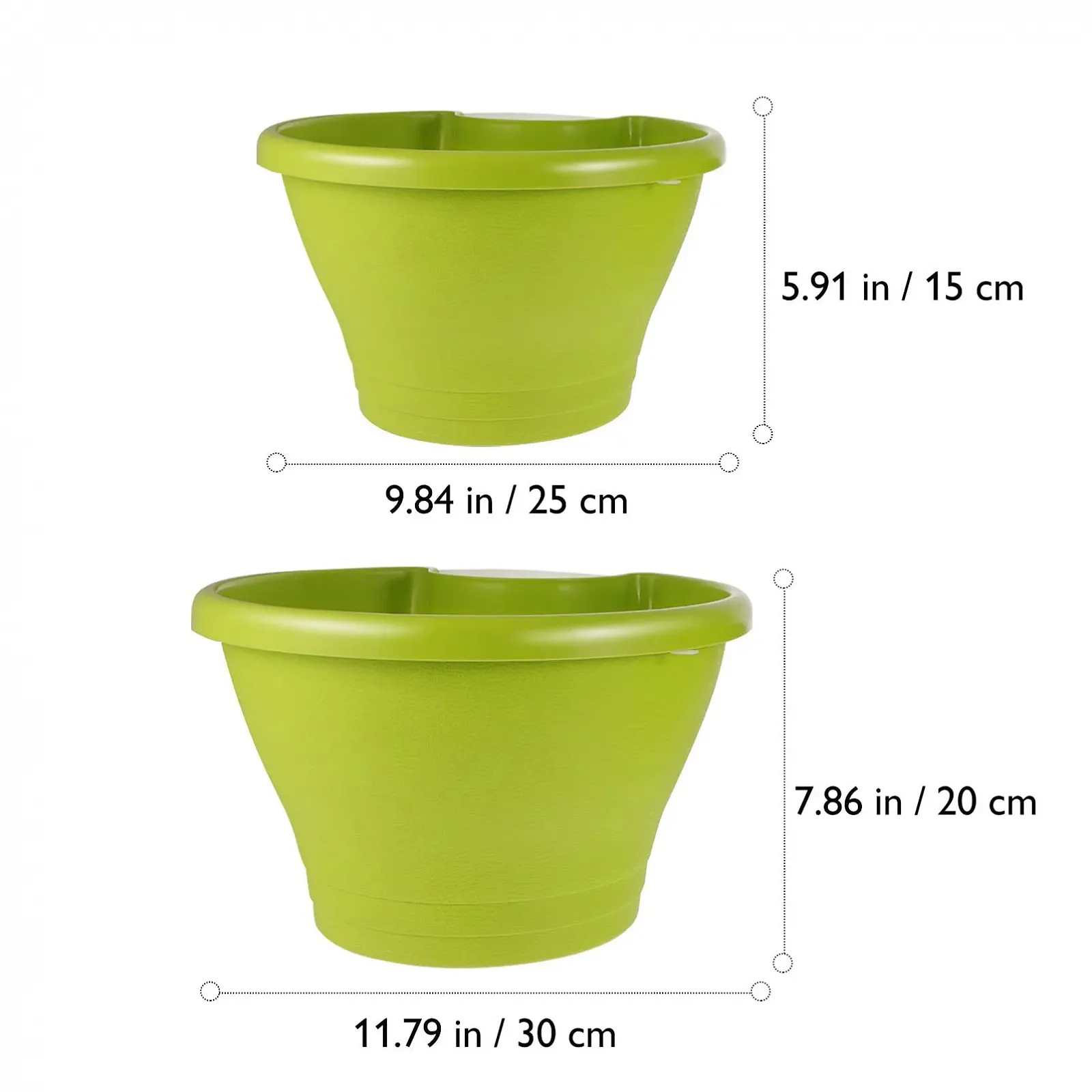 Підвісний квітковий горщик Cabilock 2 шт. Для водостічної труби Зі смоли PP-матеріал, фото №7 Підвісний квітковий горщик Cabilock 2 шт. Для водостічної труби Зі смоли PP-матеріал, фото №7