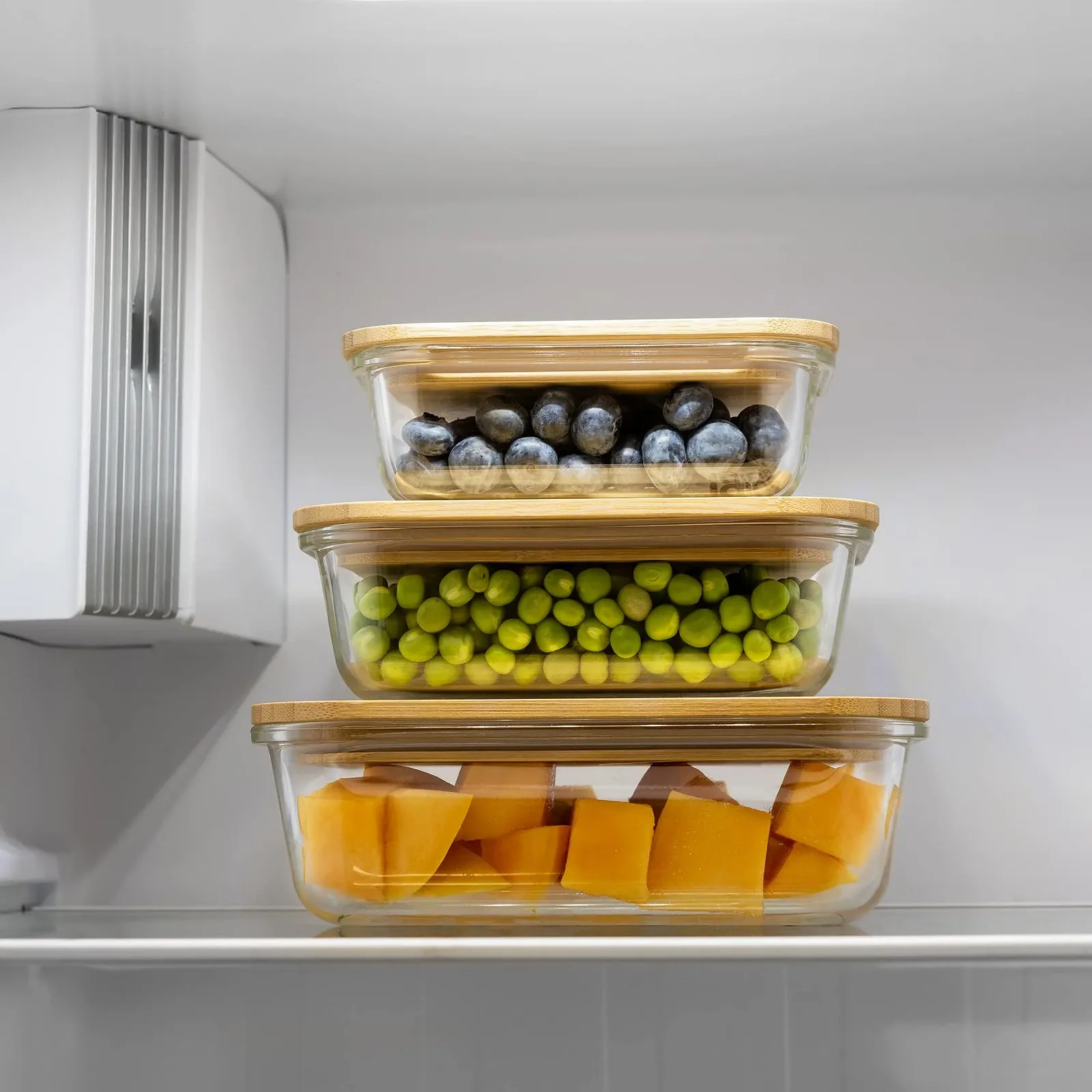 Набор стеклянных контейнеров Igluu Meal Prep 370, 640 и 1050 мл с бамбуковыми крышками, 3 шт. из боросиликатного стекла, фото №8 Набор стеклянных контейнеров Igluu Meal Prep 370, 640 и 1050 мл с бамбуковыми крышками, 3 шт. из боросиликатного стекла, фото №8