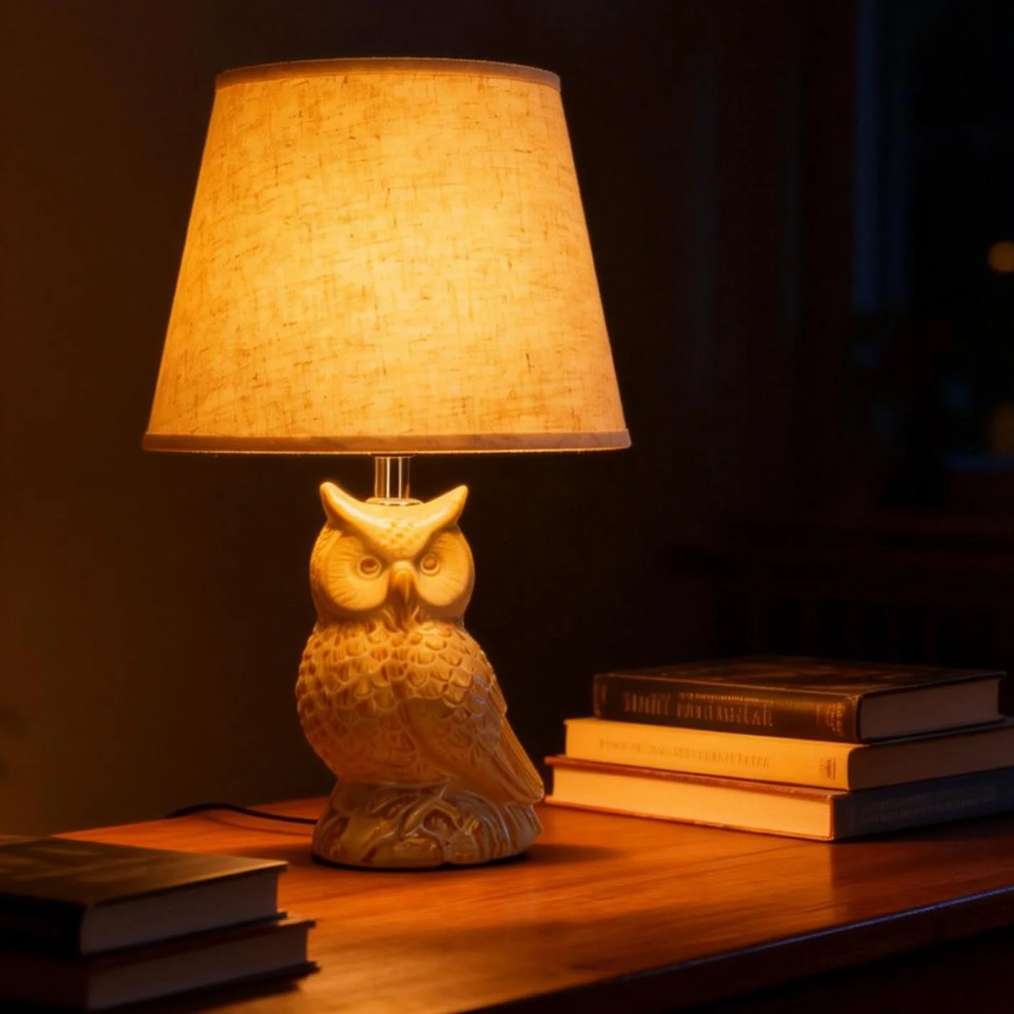 Настільна лампа Aigostar Ceramic Owl E14 40 Вт 325 мм, фото №2