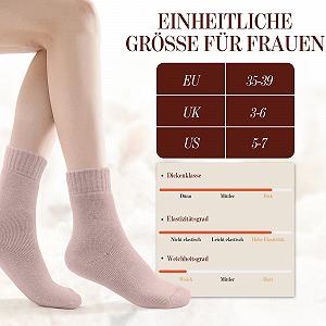 Термоноски Женские (4 пары) 35-39 Шерстяные Мягкие Носки Теплые Зимние Удобные Шерстяные Толстые Кашемировые Термо для Дома synthetic.ua - Фото 1