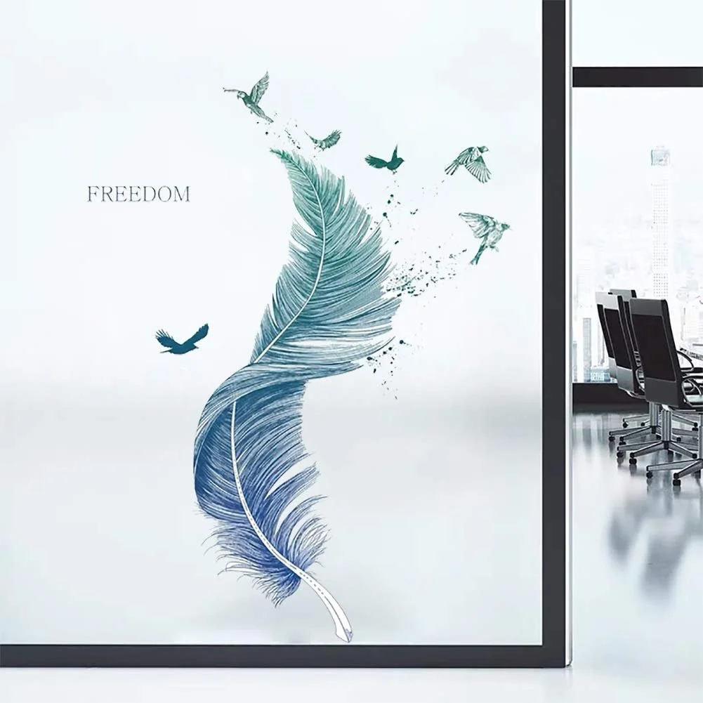 Наклейка на стіну WandSticker4U Пір'я для вітальні та дитячої кімнати 90 x 60 см, фото №3