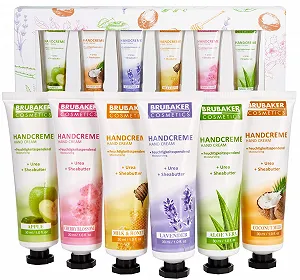 Крем для рук BRUBAKER Cosmetics Набор из 6 увлажняющих кремов для сухой, шершавой, потрескавшейся кожи рук - Увлажняющий крем с мочевиной и маслом ши - Крем для ухода для мужчин и женщин synthetic.ua - Фото 1