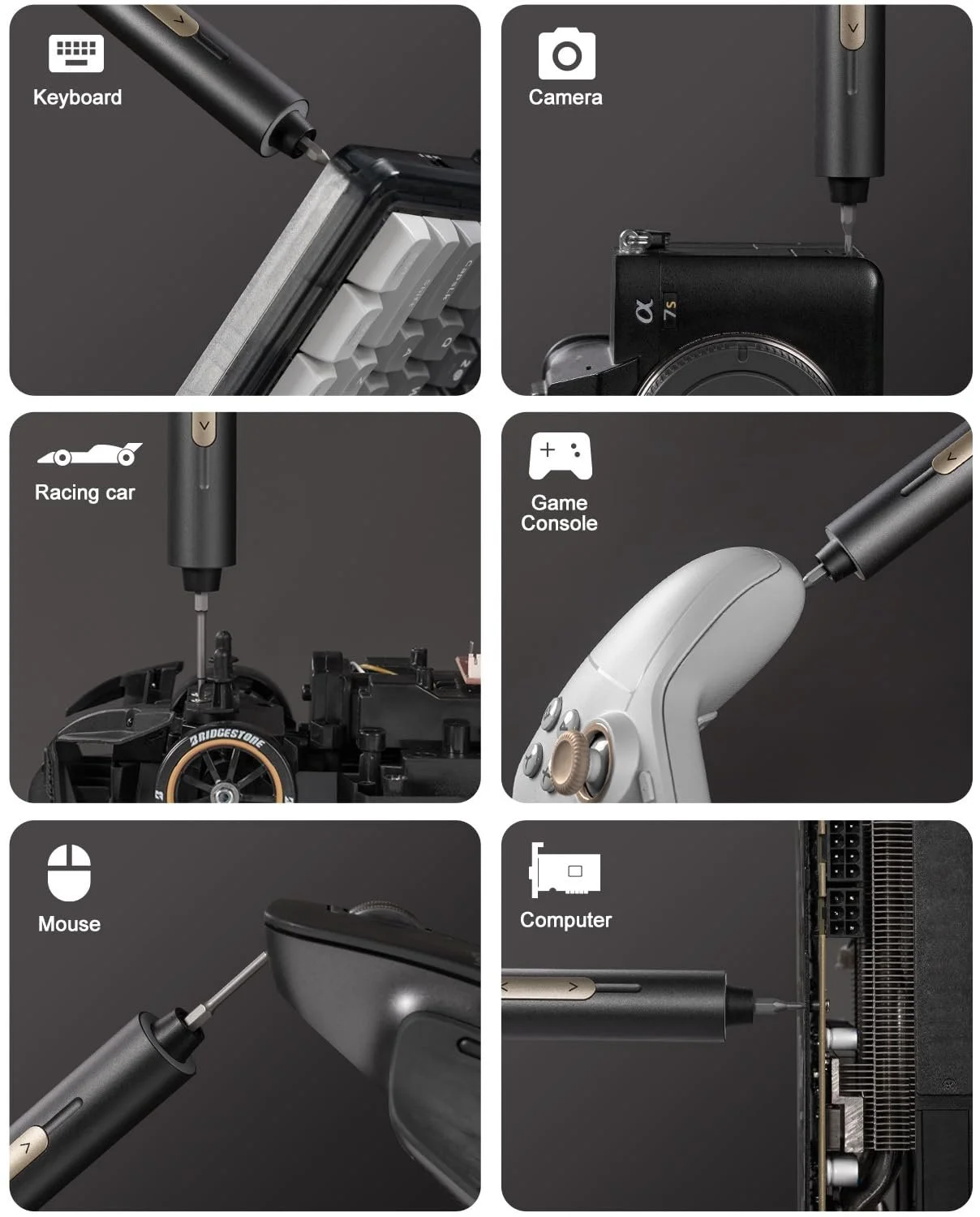 Набір акумуляторних міні-викруток Fanttik E2 Ultra 3.7 V 50 в 1 Магнітний кейс 0.6 Нм 5/32" Hexagon, фото №6