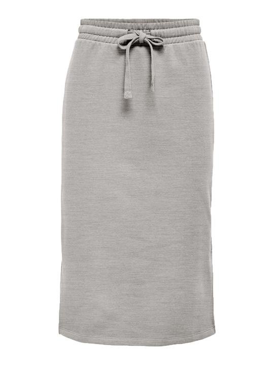 Спідниця ONLWANTED LT CALF SKIRT SWT 15244840-Light Grey Melange ONLY Сірий M, фото №1