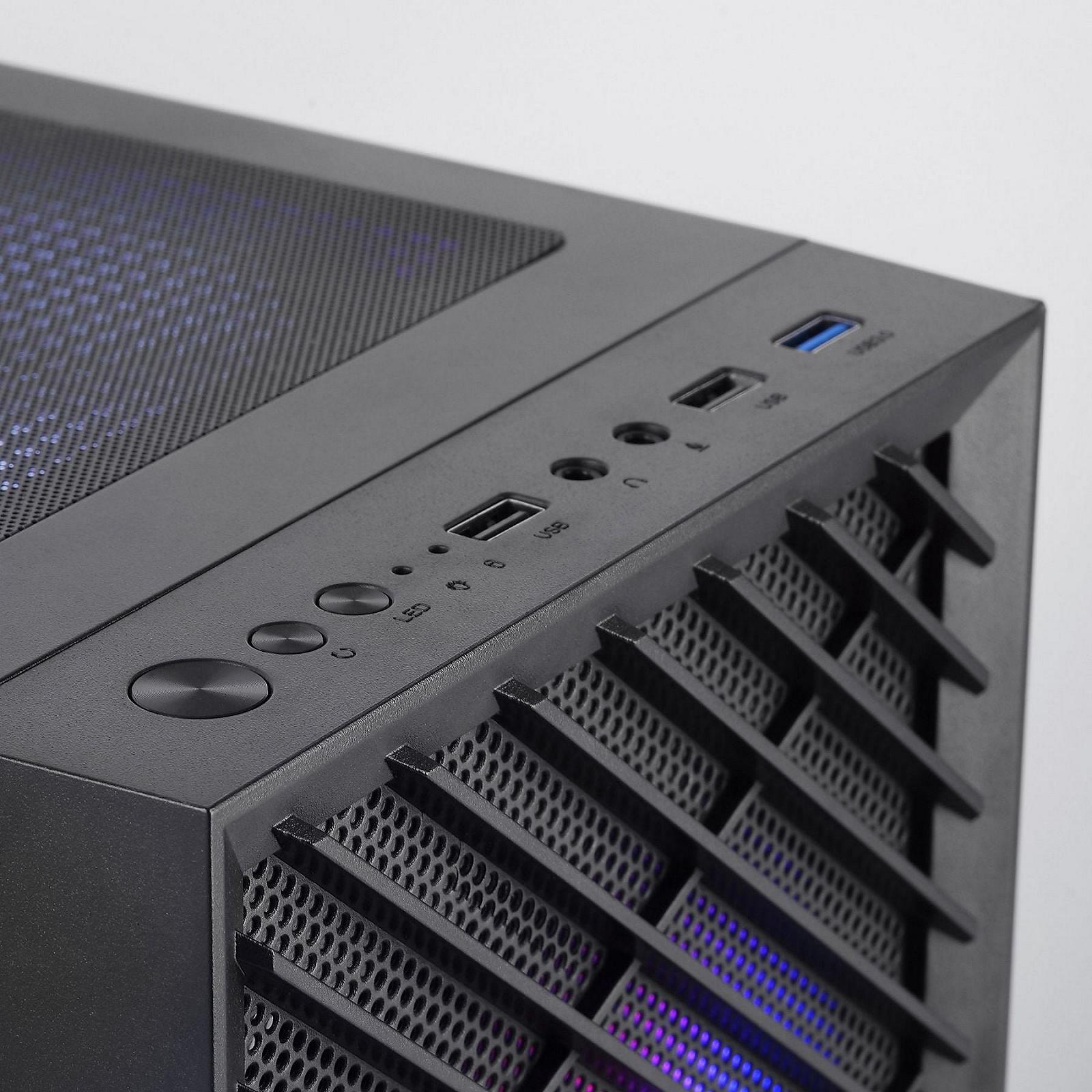 Корпус Mars Gaming MC-VORTEX / без БЖ / Micro-ATX / 3x120mm FRGB / Чорний, фото №7