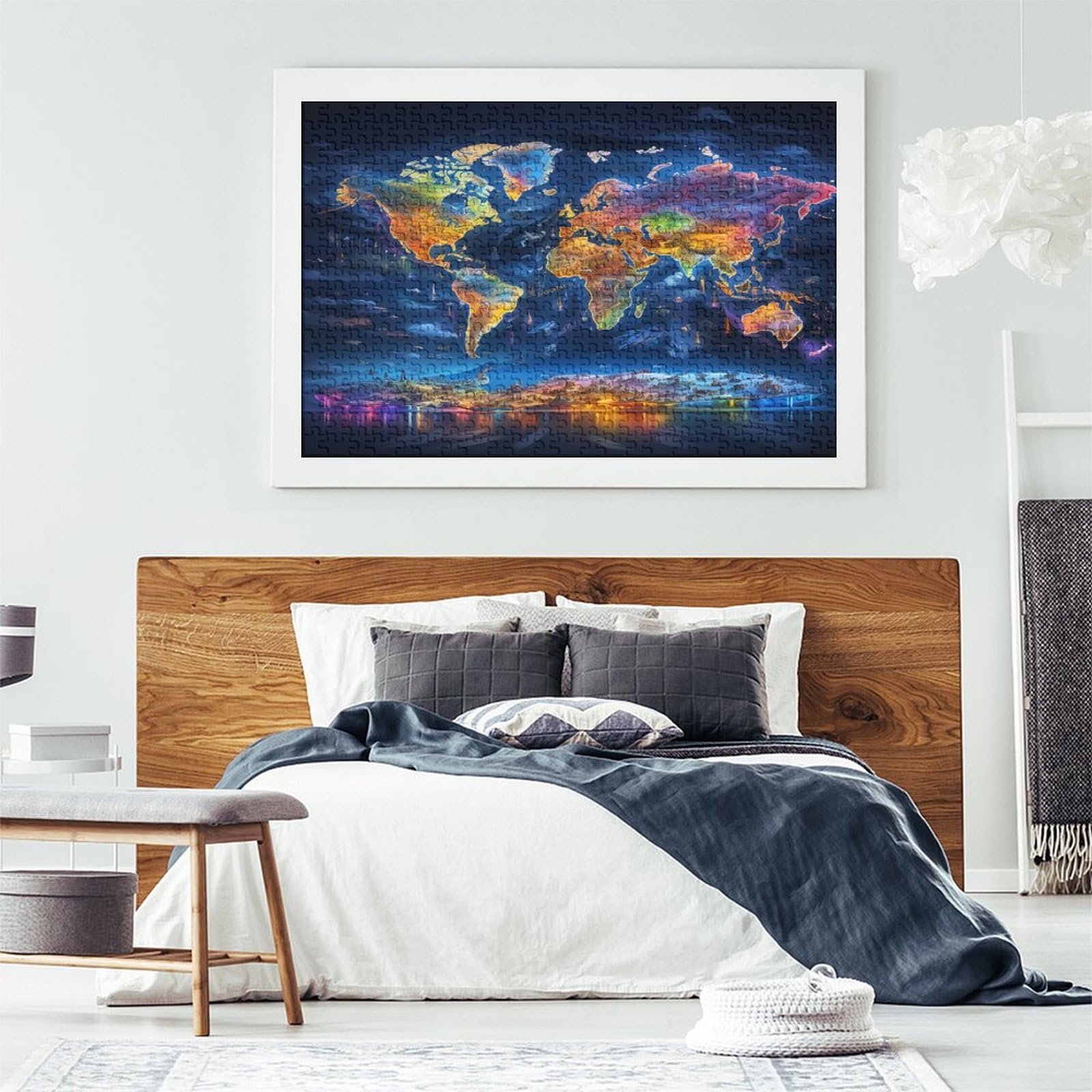 Пазл World Map 1000 деталей с шаблоном (75 x 50 см), фото №7