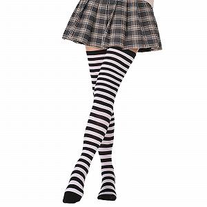 Высокие носки DRESHOW женские, выше колена, полосатые, повседневные - Фото 1