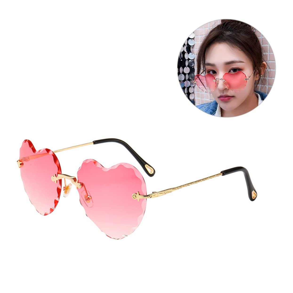 Окуляри PACKOVE Готичні SteampunkUV-окуляри поляризовані у формі серця, фото №7