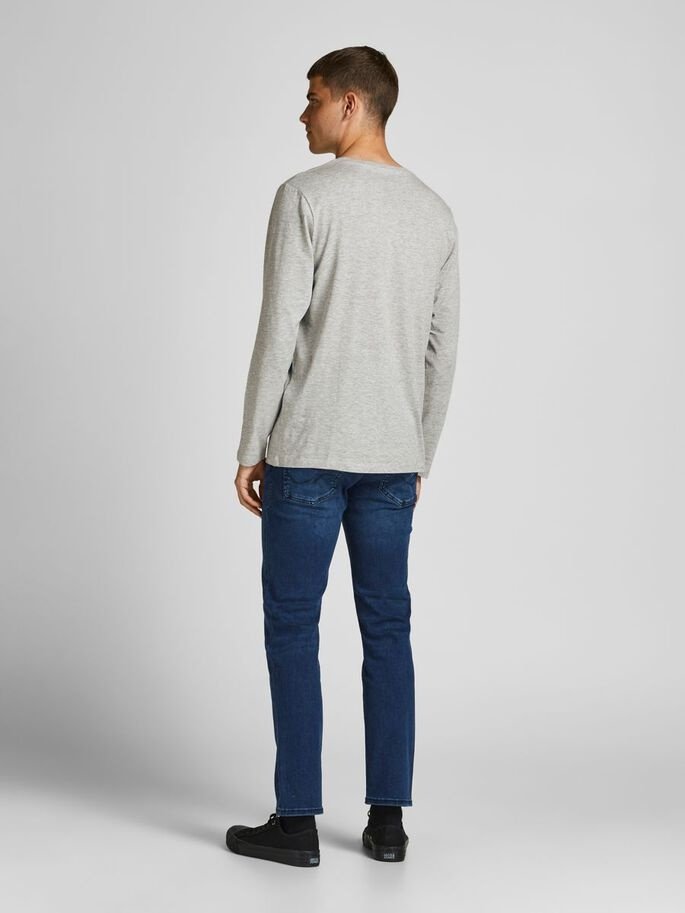 Футболка Jack&Jones 12188712 с длинным рукавом Светлый меланж S, фото №2