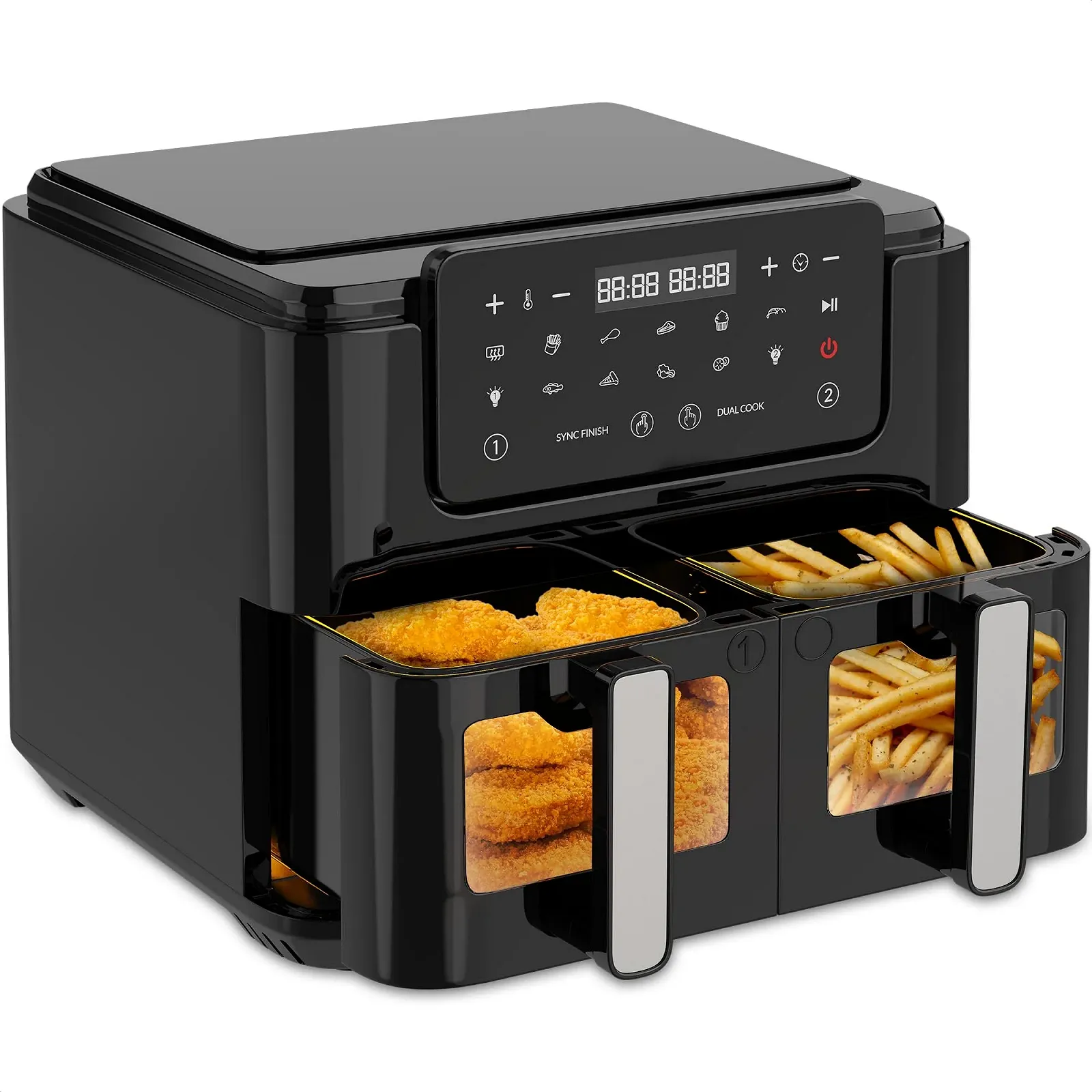 Мультипіч Strex Airfryer XXL 10 л 2500 Вт 50ºC-200ºC 10 програм Чорна, фото №1 Мультипіч Strex Airfryer XXL 10 л 2500 Вт 50ºC-200ºC 10 програм Чорна, фото №1