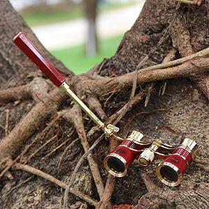 Бінокль BIlinli Mini Protable Vintage Glasses Telescope з ручкою Модний Елегантний багатофункціональний аксесуар для опери, театру, перегонів synthetic.ua - Фото 1