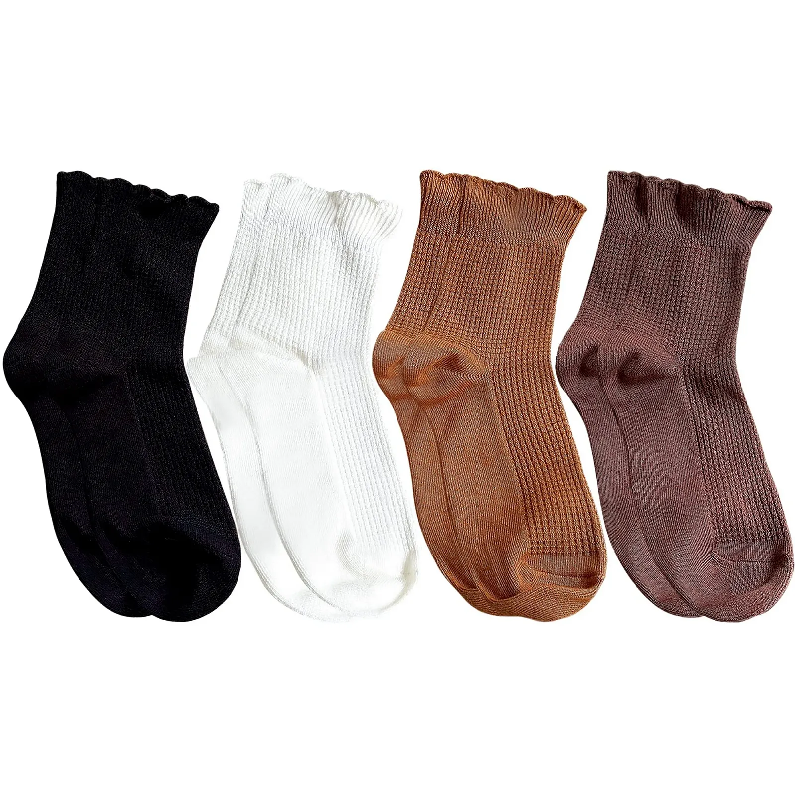 Шкарпетки з рюшами для дівчат та жінок, короткі, 35-39, фото №1 Шкарпетки з рюшами для дівчат та жінок, короткі, 35-39, фото №1