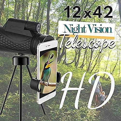 Телескоп WANWEN 12X42 Monokular-Teleskop Bak4 Prism водонепроницаемый Super-Telezooms для наблюдения за птицами, пеших прогулок, кемпинга, фото №5