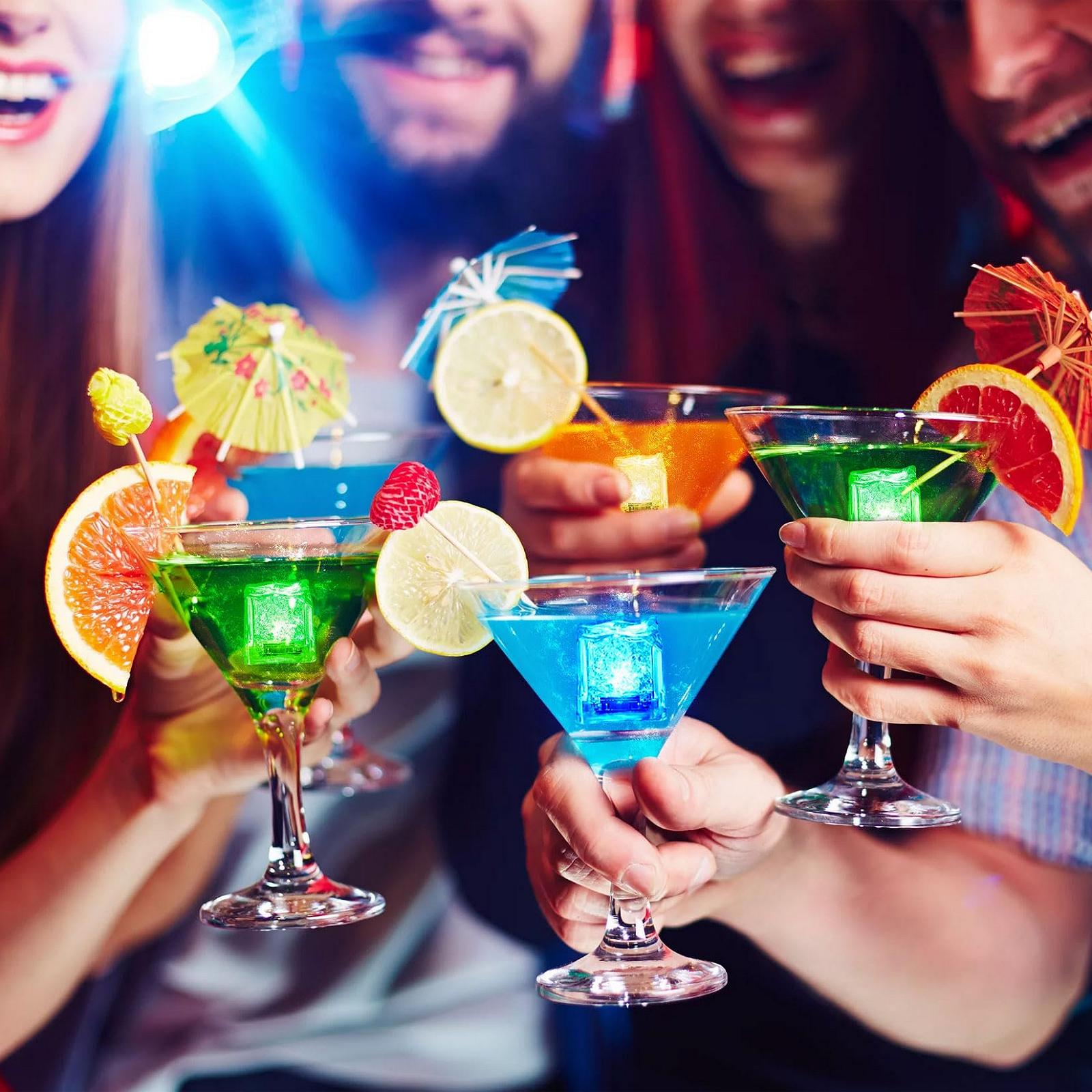 Світлодіодні кубики льоду, набір 12 штук, різнокольорові, іграшка для ванни, фото №6 Світлодіодні кубики льоду, набір 12 штук, різнокольорові, іграшка для ванни, фото №6