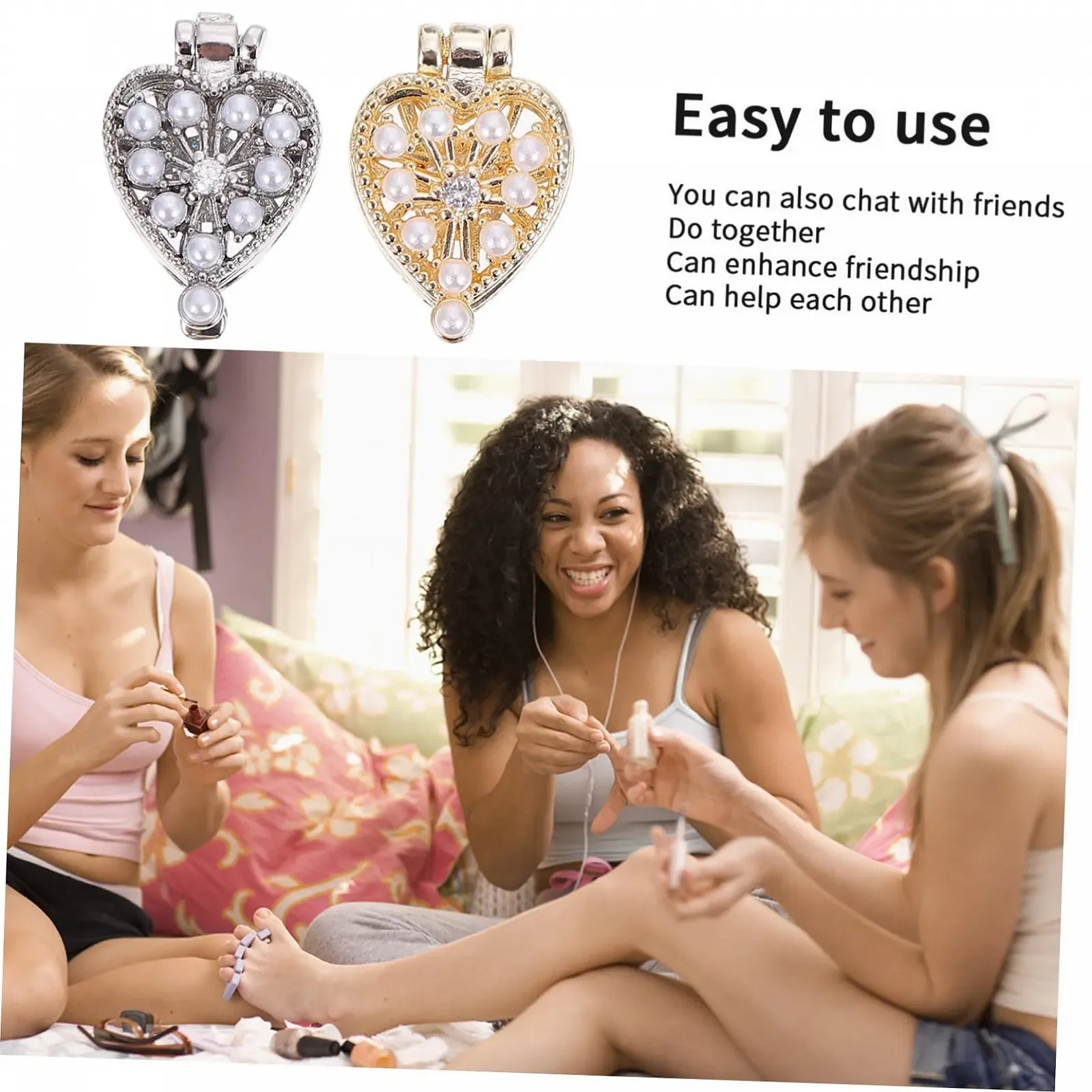 Шармы для ногтей Сердце Beavorty 12 шт. Декоративные украшения для маникюра, фото №9