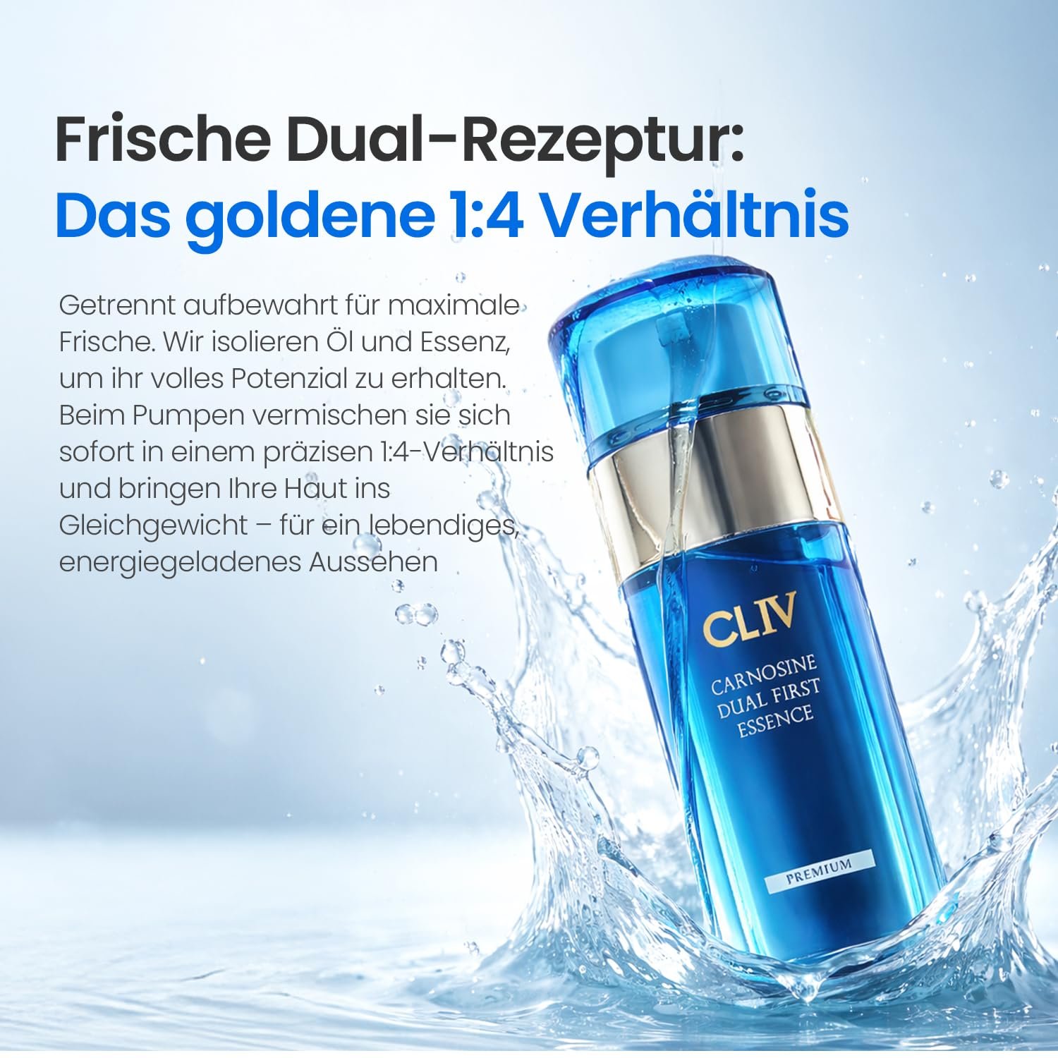 Есенція для обличчя Carnosine Dual First Essence з карнозином, ретинолом і пептидами 100 мл, фото №3 Есенція для обличчя Carnosine Dual First Essence з карнозином, ретинолом і пептидами 100 мл, фото №3