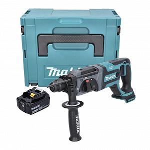 Перфоратор Makita DHR 241 M1J Аккумуляторный 18 V 2.0 J SDS Plus + 1x Батарея 4.0 Ah + Makpac - без Зарядного устройства - Фото 1