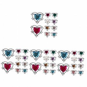 Украшения для ногтей Сердце FRCOLOR 40шт Разноцветные - Фото 1