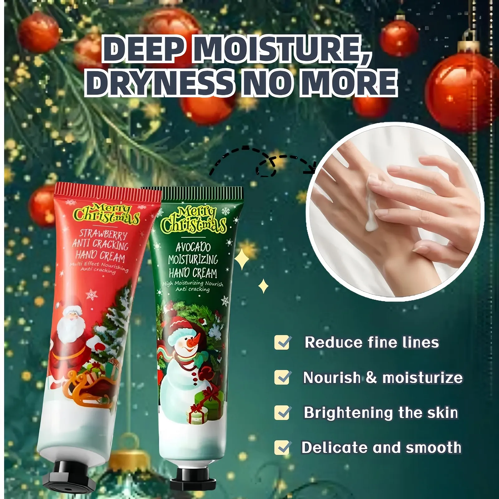 Набор кремов для рук Рождественский, фото №4 Набор кремов для рук Рождественский, фото №4