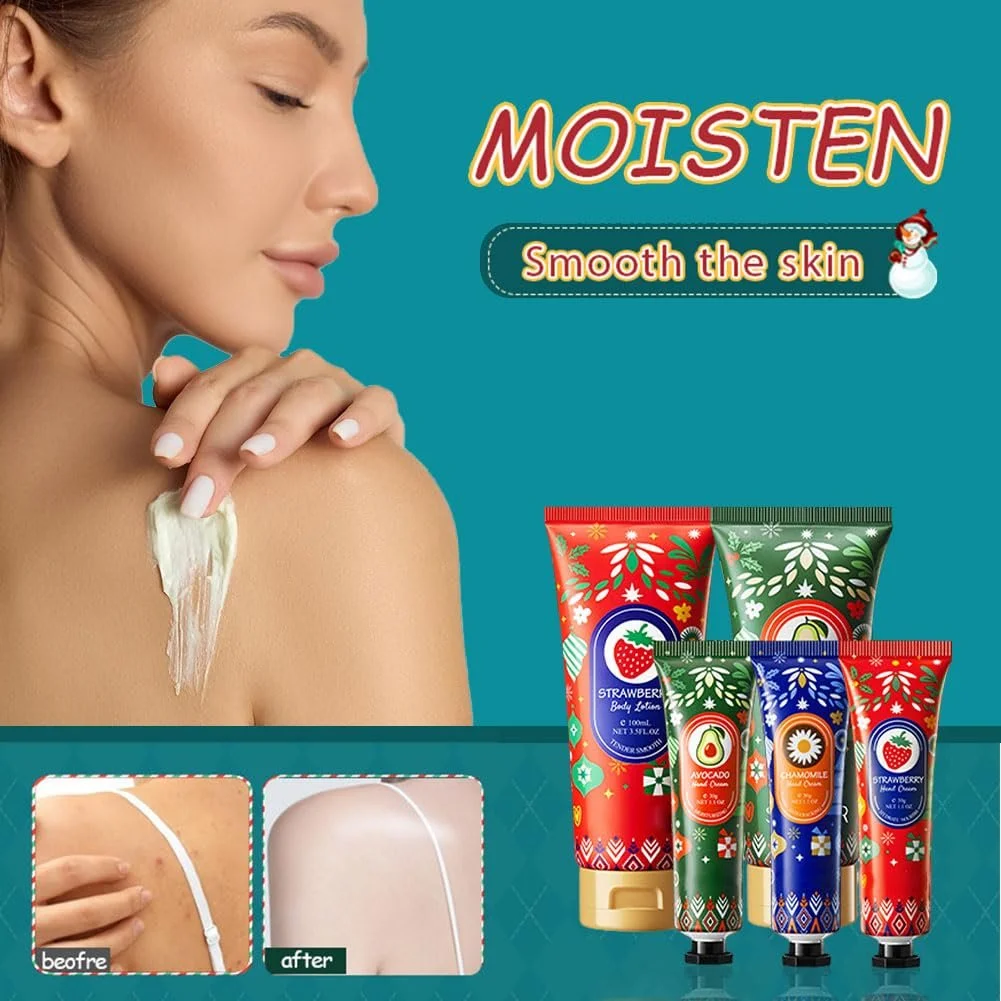 Набір для подарунків: крем для рук і лосьйон для тіла на Різдво - 2 x 100 мл, фото №4