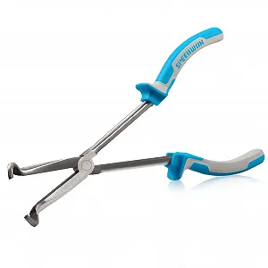 Длинные плоскогубцы SPEEDWOX для хомутов 27,94 см Круглогубцы с насечками для механиков, техников, подрядчиков Высокопроизводительный профессиональный инструмент Нескользящая TPR ручка - Фото 1