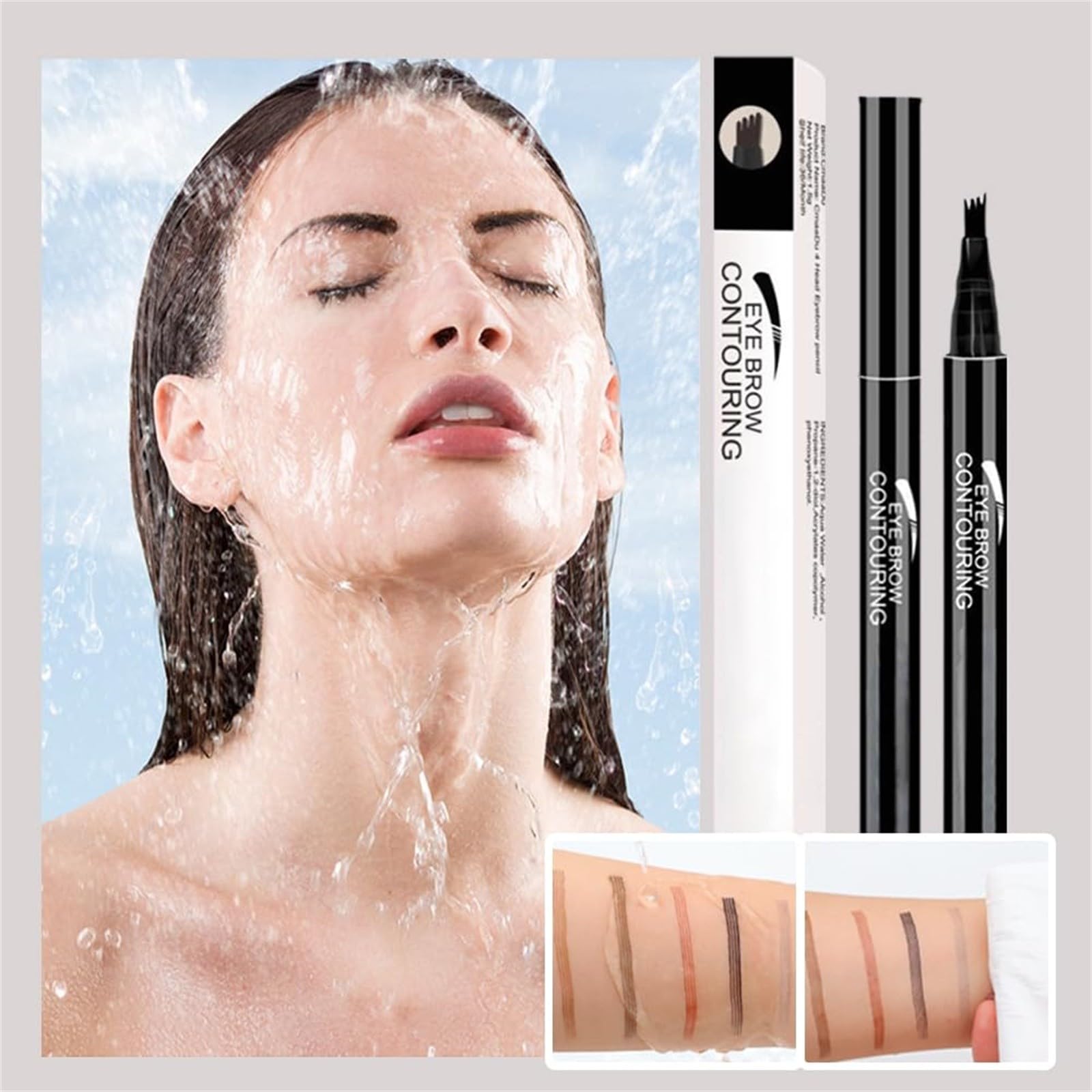 Олівець для брів 4-кінцевий Microblading Cms453 Сірий Один розмір, фото №5