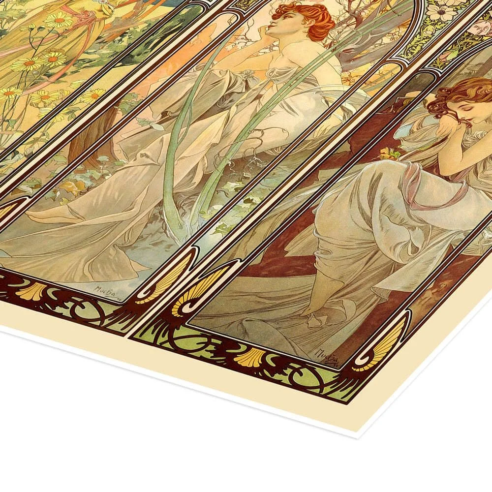 Постер Alfons Mucha "The Four Times of the Day" 80 x 60 см, фото №3