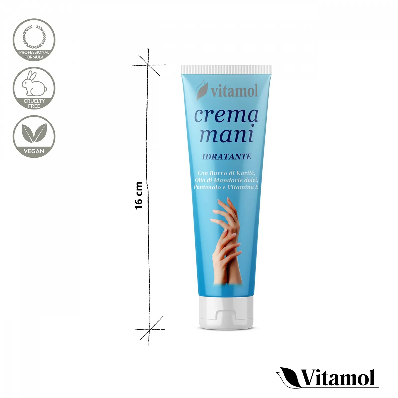 Крем для рук Vitamol Зволожуючий для сухої, потрісканої та почервонілої шкіри рук 100 мл, фото №7