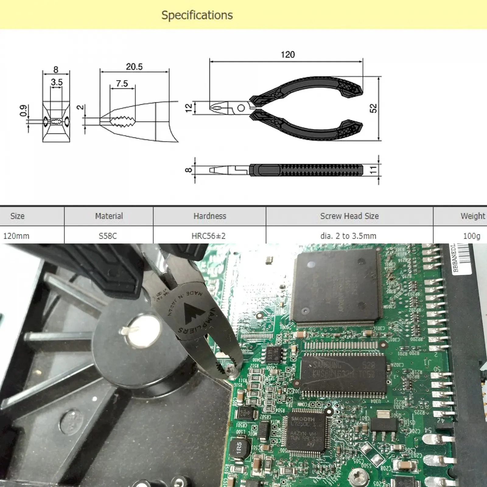 Мини плоскогубцы для извлечения винтов VamPLIERS, фото №6
