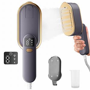 Вертикальний відпарювач 2000 Вт 180° ручка, що обертається Сірий - Фото 1