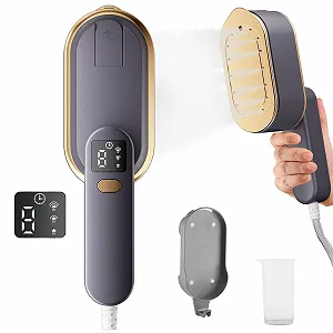 Вертикальный отпариватель 2000 Вт 180° вращающаяся ручка Серый - Фото 1